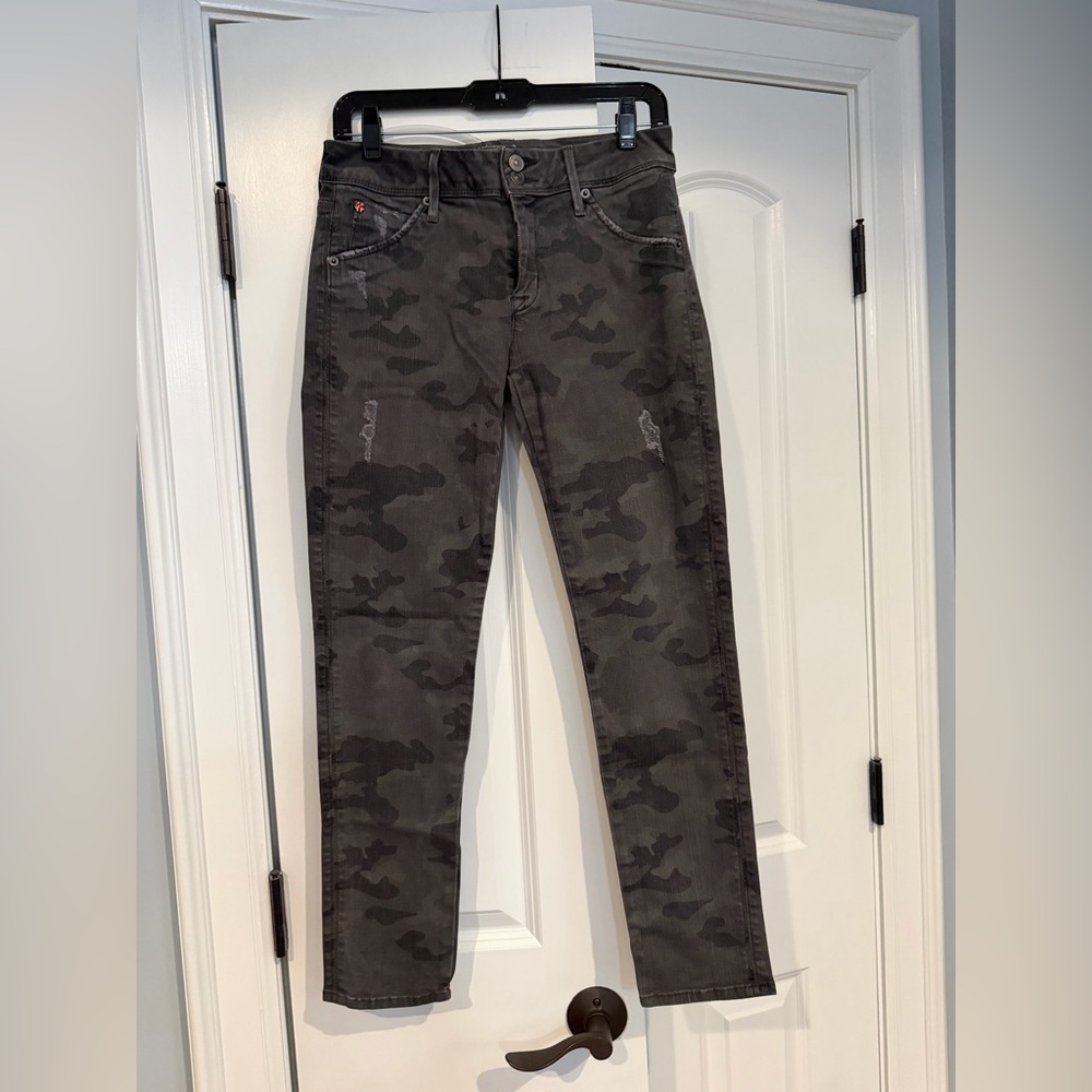 Hudson Jeans Dark Camo Skinny Jeans